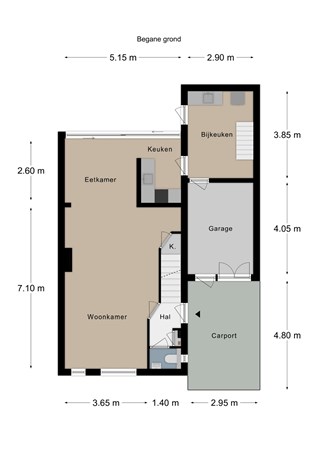 Floorplan - Bombaard 12, 6351 MB Bocholtz